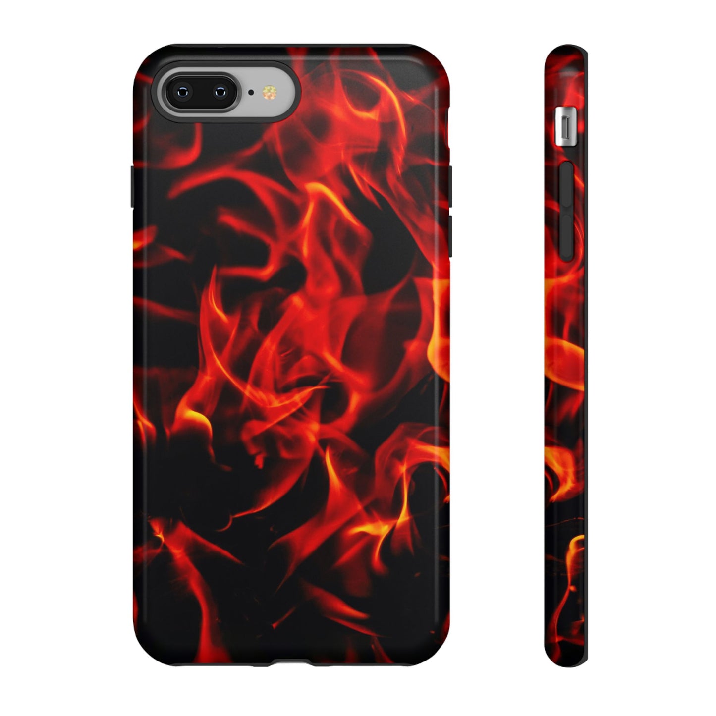 Fire Design Tough Phone Case - Bold Protection with Fiery Vibes