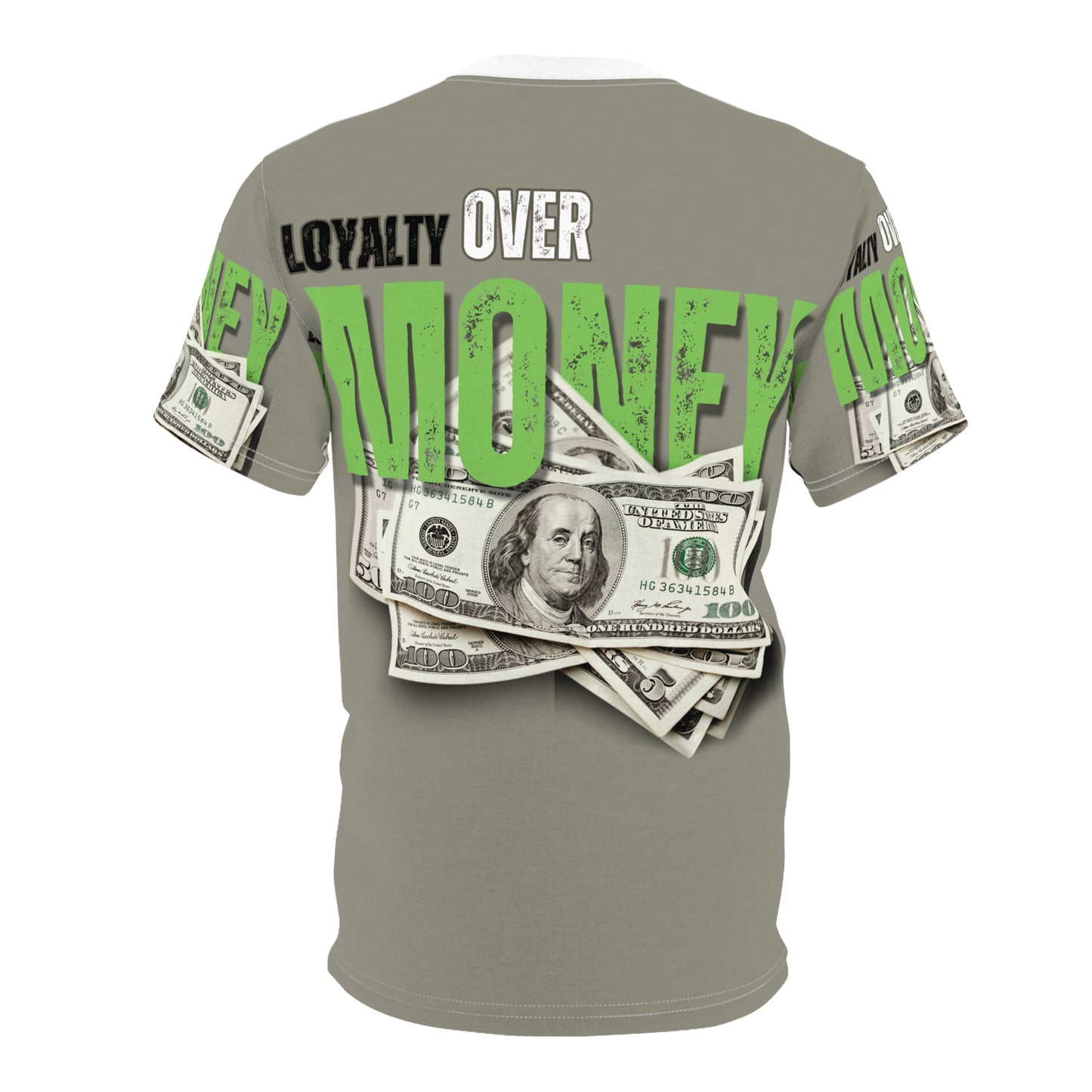 Loyalty Over Money Unisex Cut & Sew Tee - Stylish and Bold Graphic Tee for Financial Freedom Enthusiasts