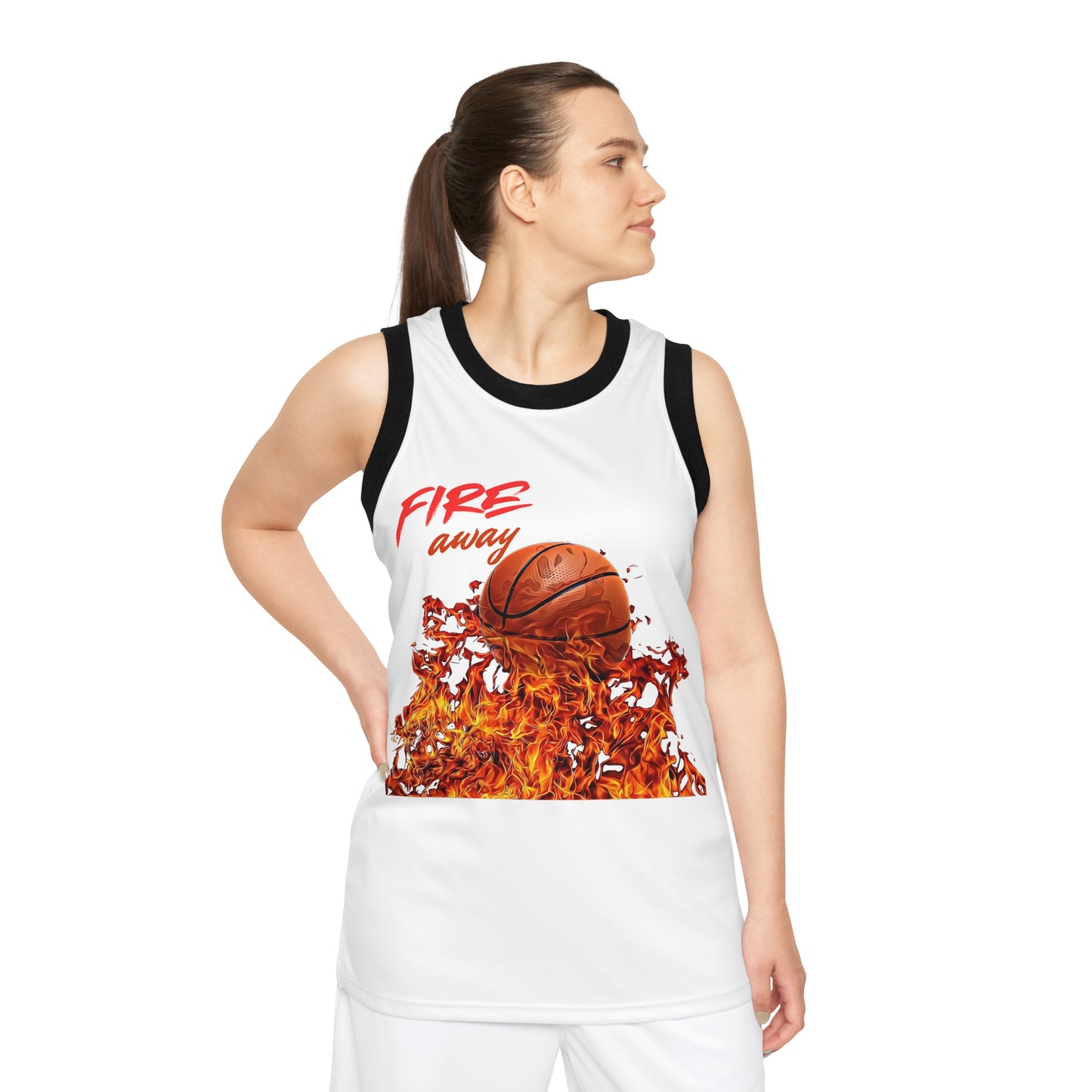 Fire Away Unisex Basketball Jersey - Perfect for Sports and Casual Wear