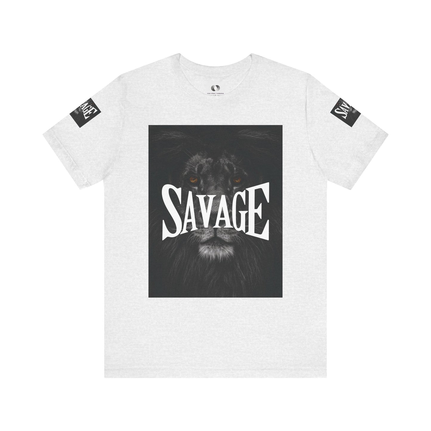 Savage Lion Unisex Jersey Tee - Bold Graphic T-Shirt for Confidence and Style