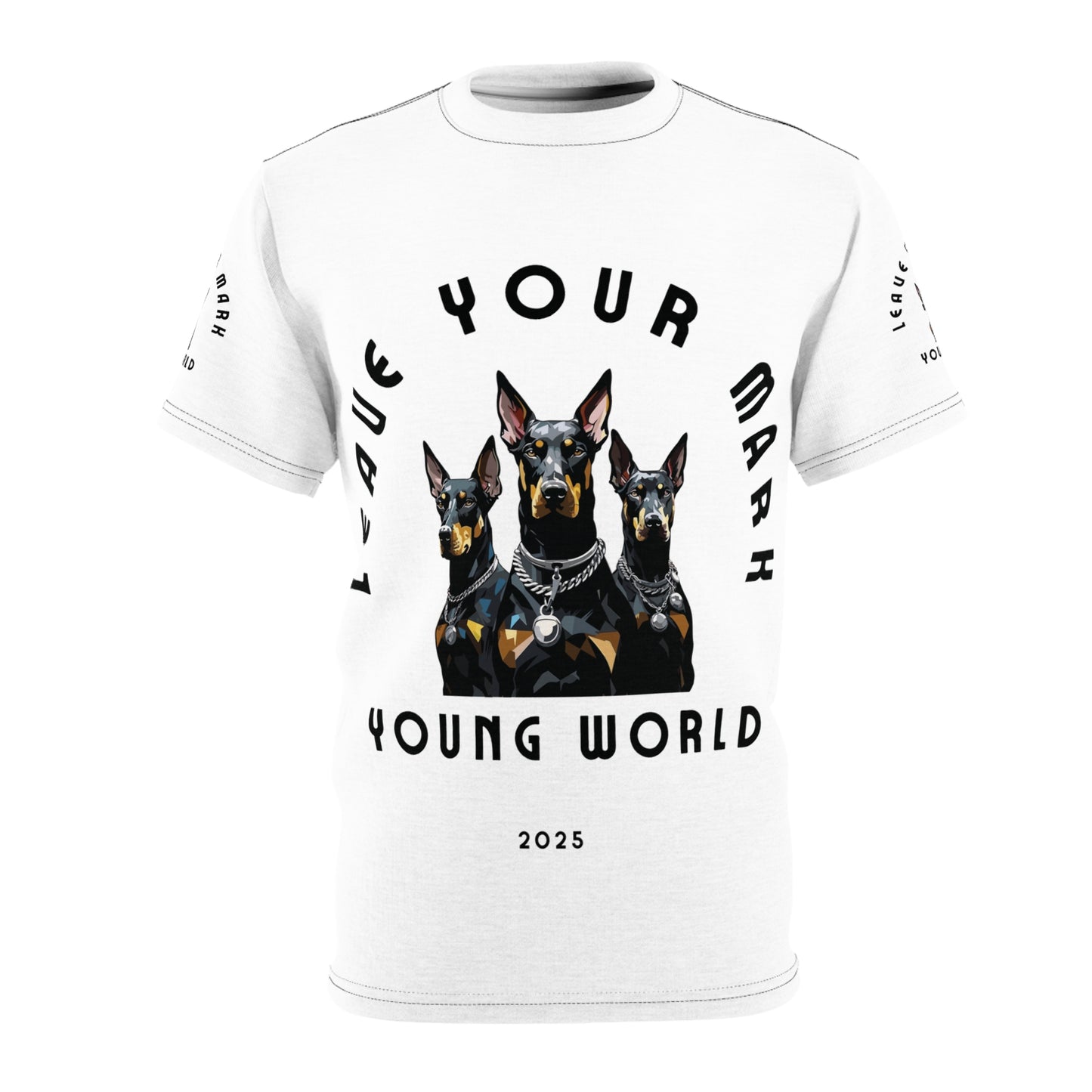 Unisex Dog Lover Tee - 'Leave Your Mark, Young World'