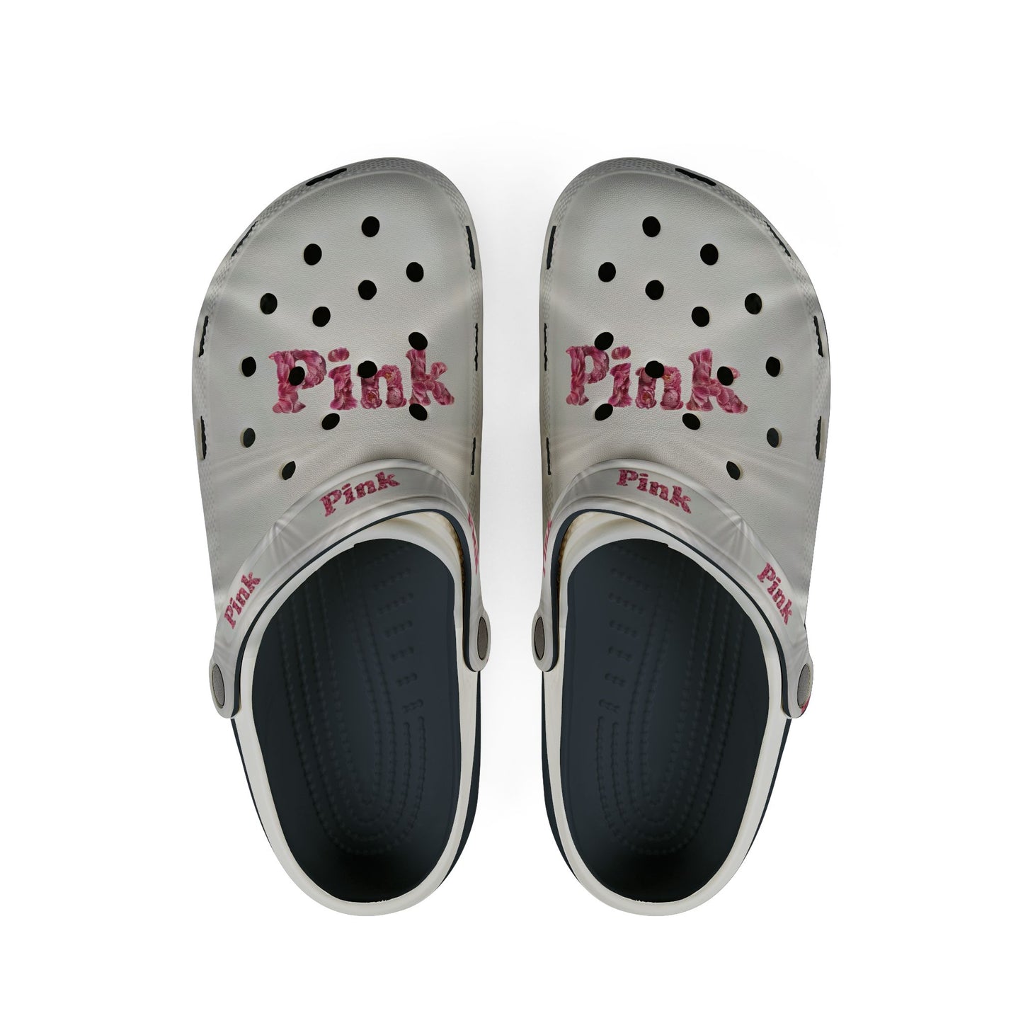 Women's Pink Polka Dot EVA Foam Rubber Clogs - Stylish Comfort Footwear