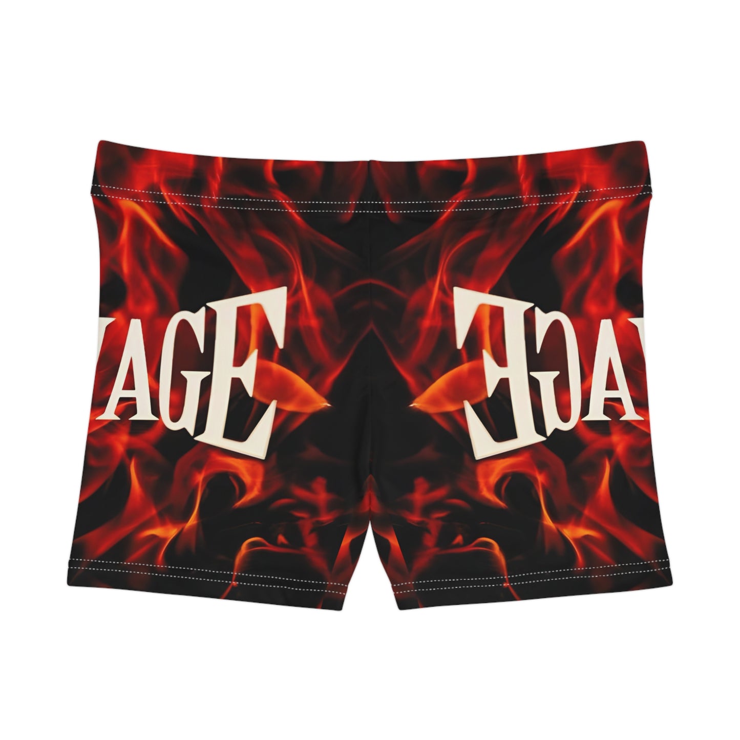 Savage Flame Women's Shorts | Bold Graphic Design for Summer Style