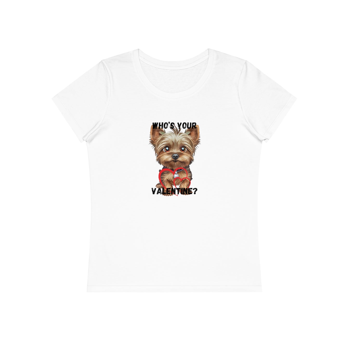 Valentine's Day Women's Dog Lover T-Shirt - "Who's Your Valentine?"