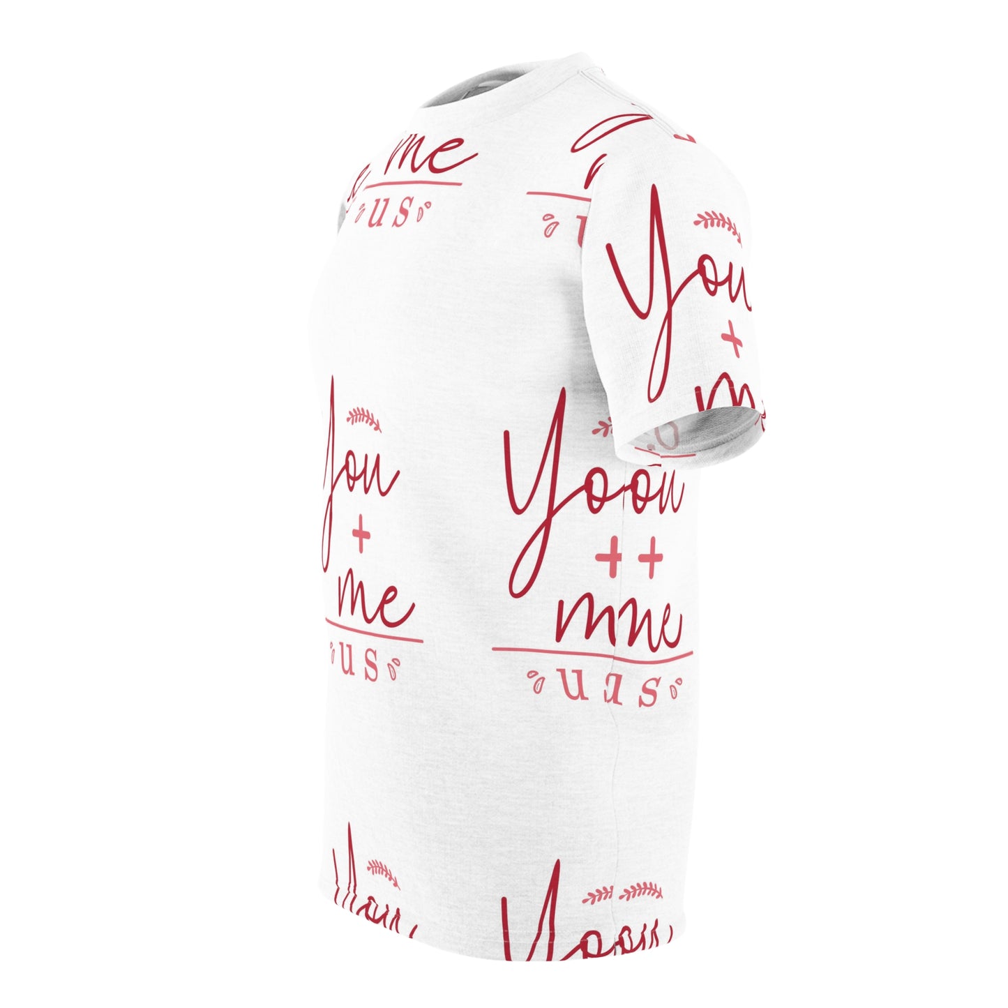 You + Me Unisex Sewn Tee - Romantic Couples Shirt for Everyday Love