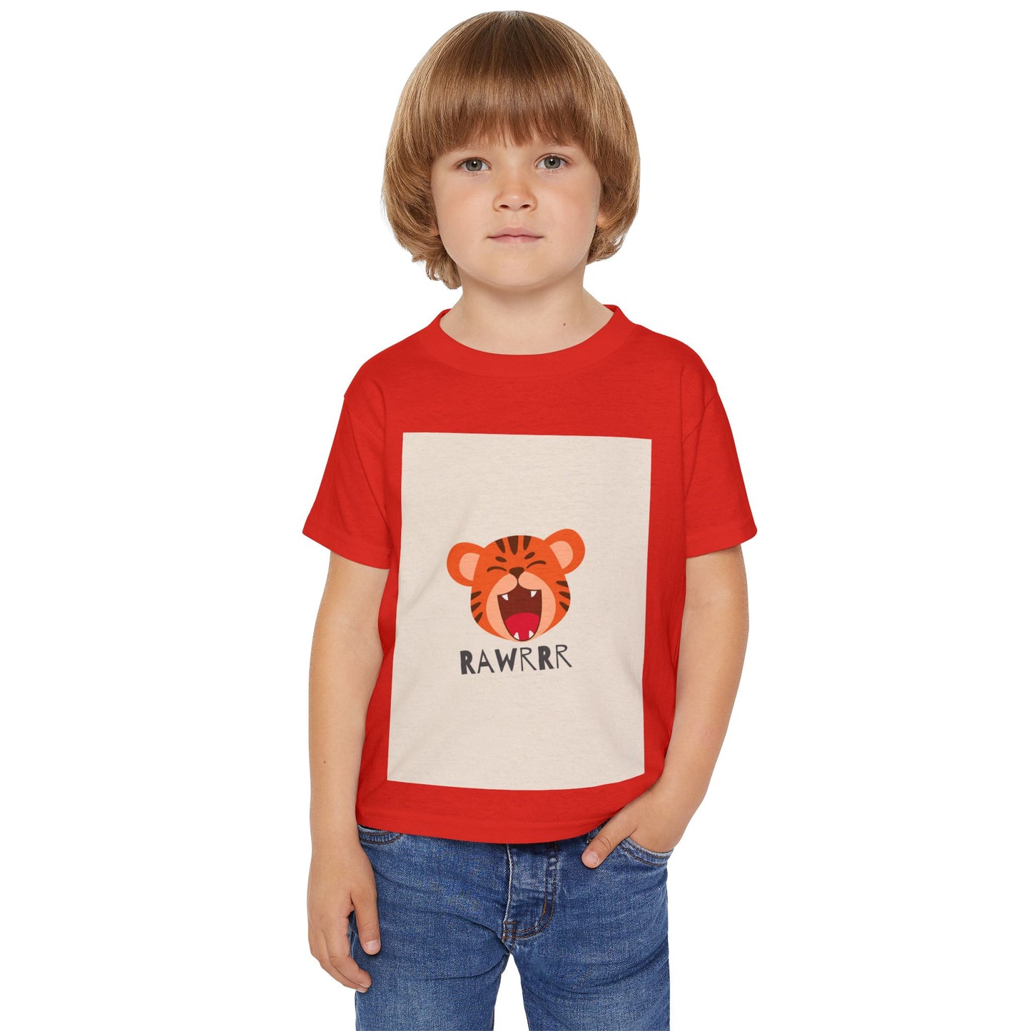 Cute Tiger RAWRRRR Toddler T-Shirt | Fun Kids Tee