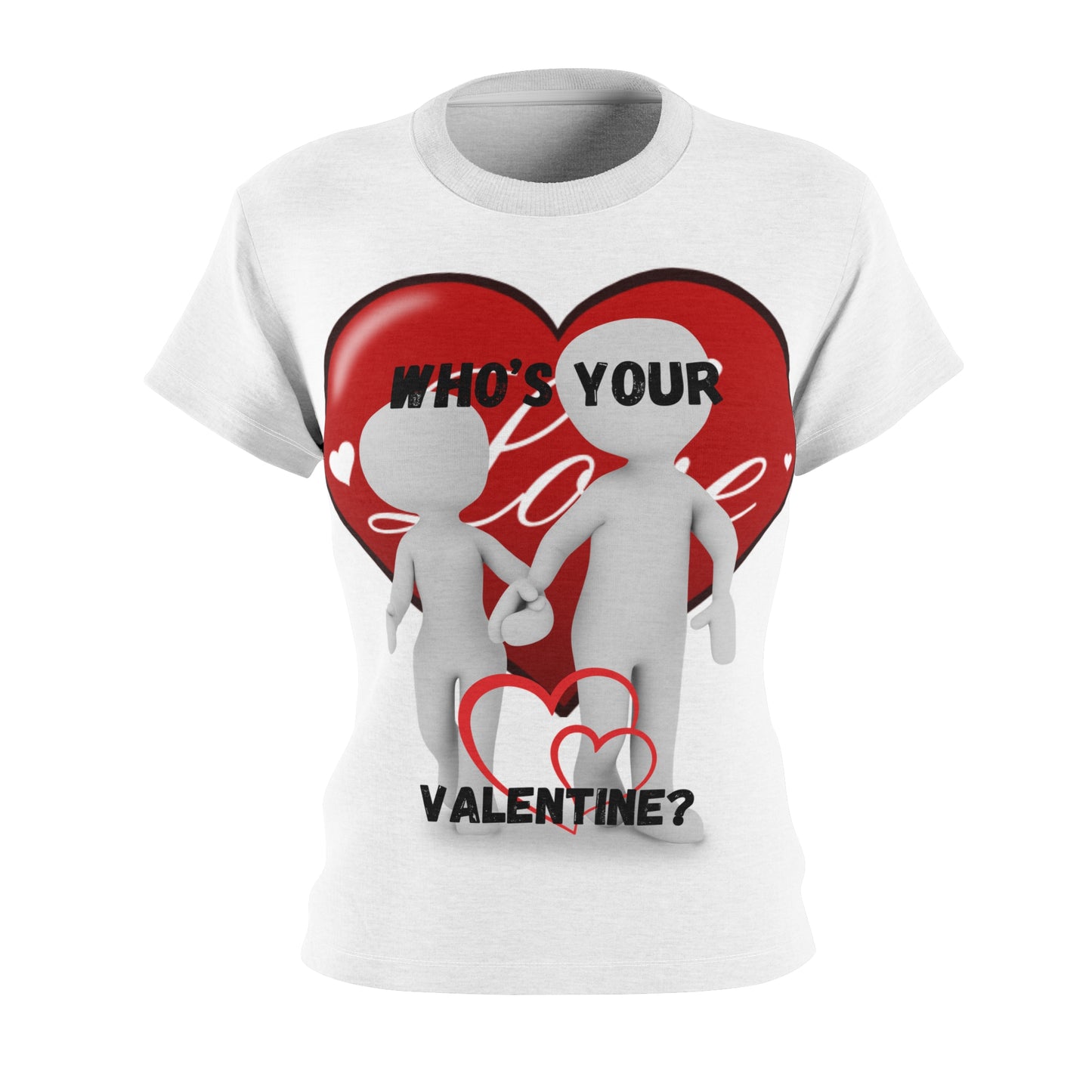 Valentine's Day Women's Cut & Sew Tee - 'Who's Your Love?'