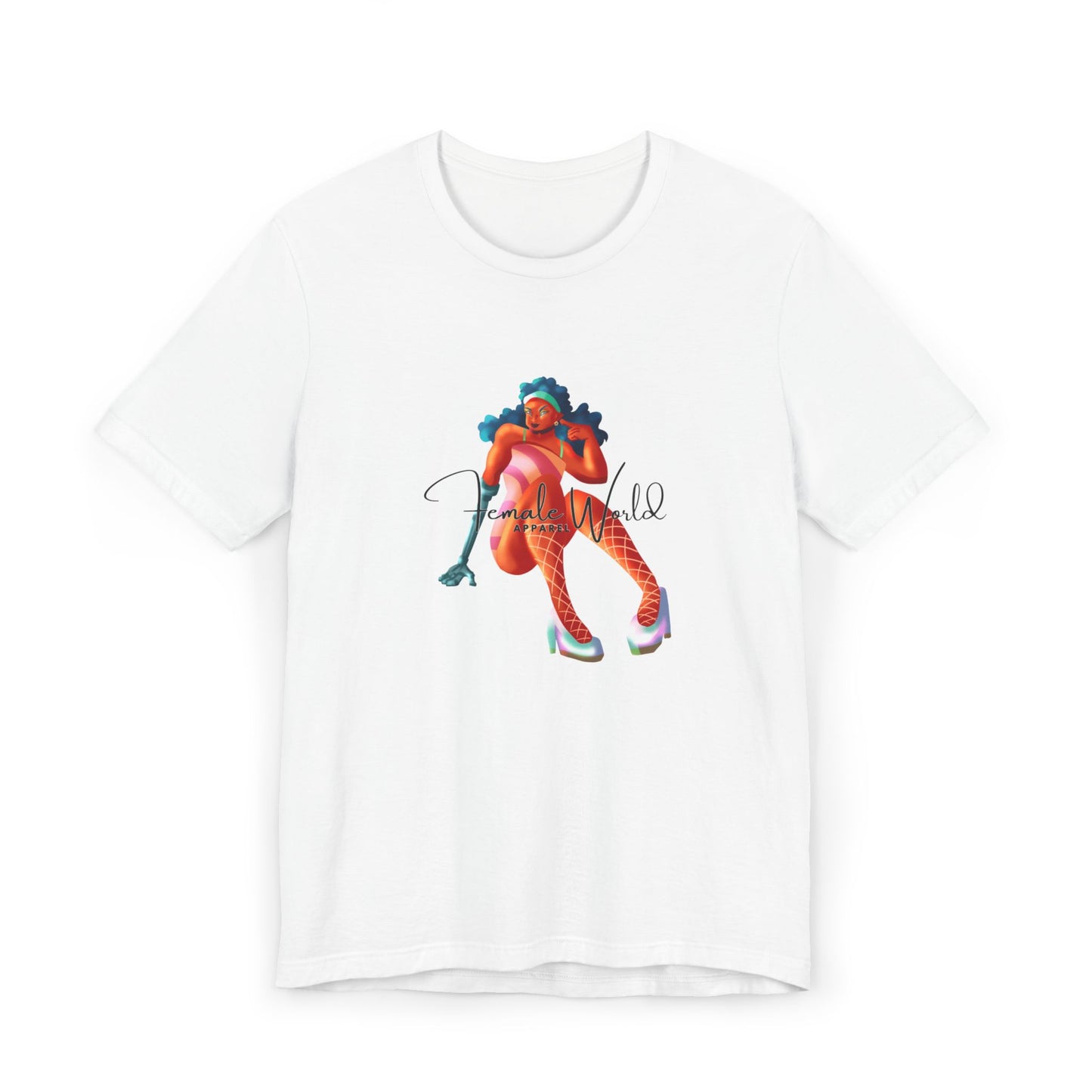 Female World Unisex Jersey T-Shirt - Bold & Playful Graphic Tee for Creative Souls