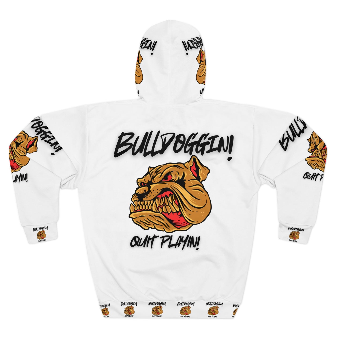 Bold Bulldog Graphic Unisex Pullover Hoodie - Fun Statement Wear for Dog Lovers