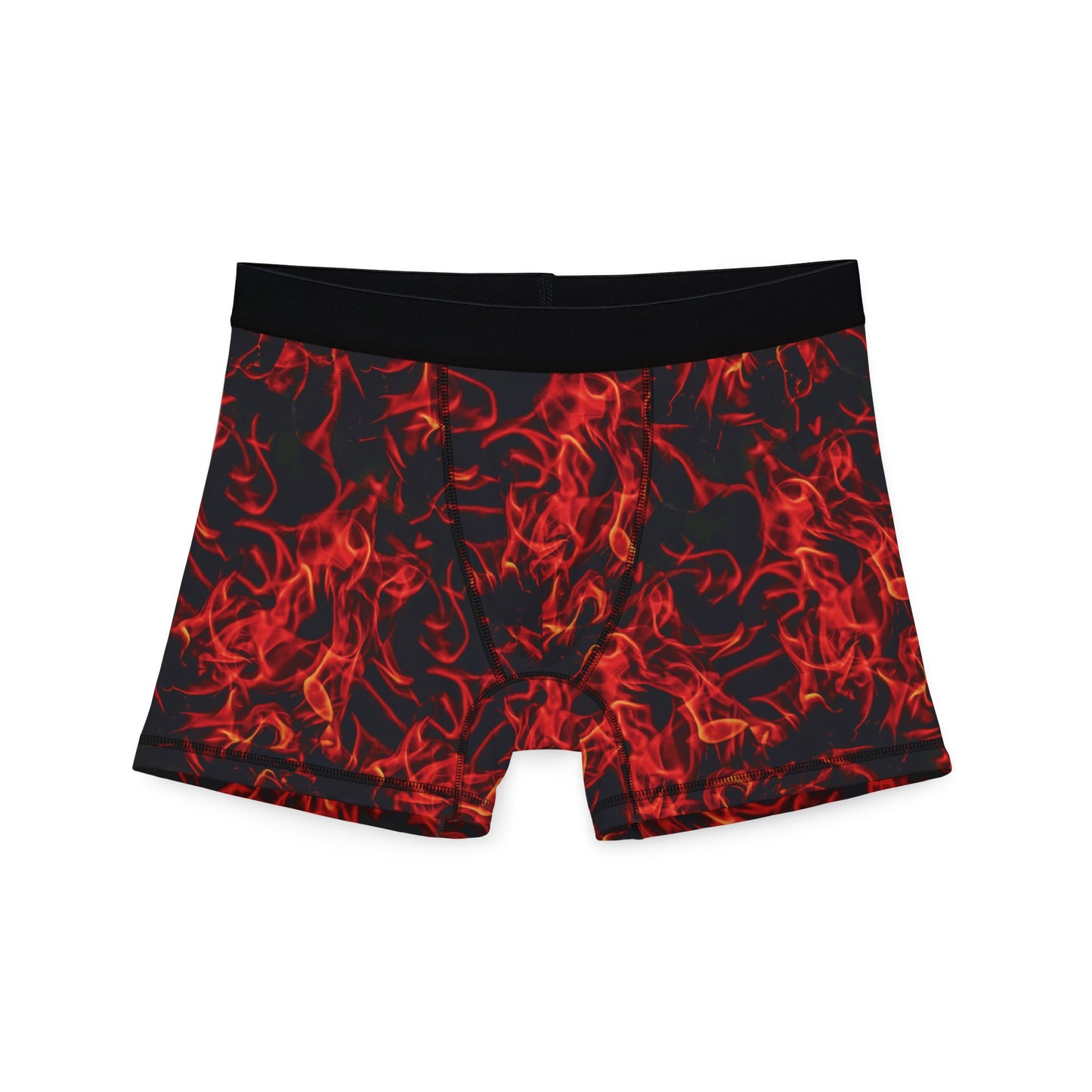 Flame Pattern Men's Boxers - Bold & Comfortable Underwear for Everyday Wear