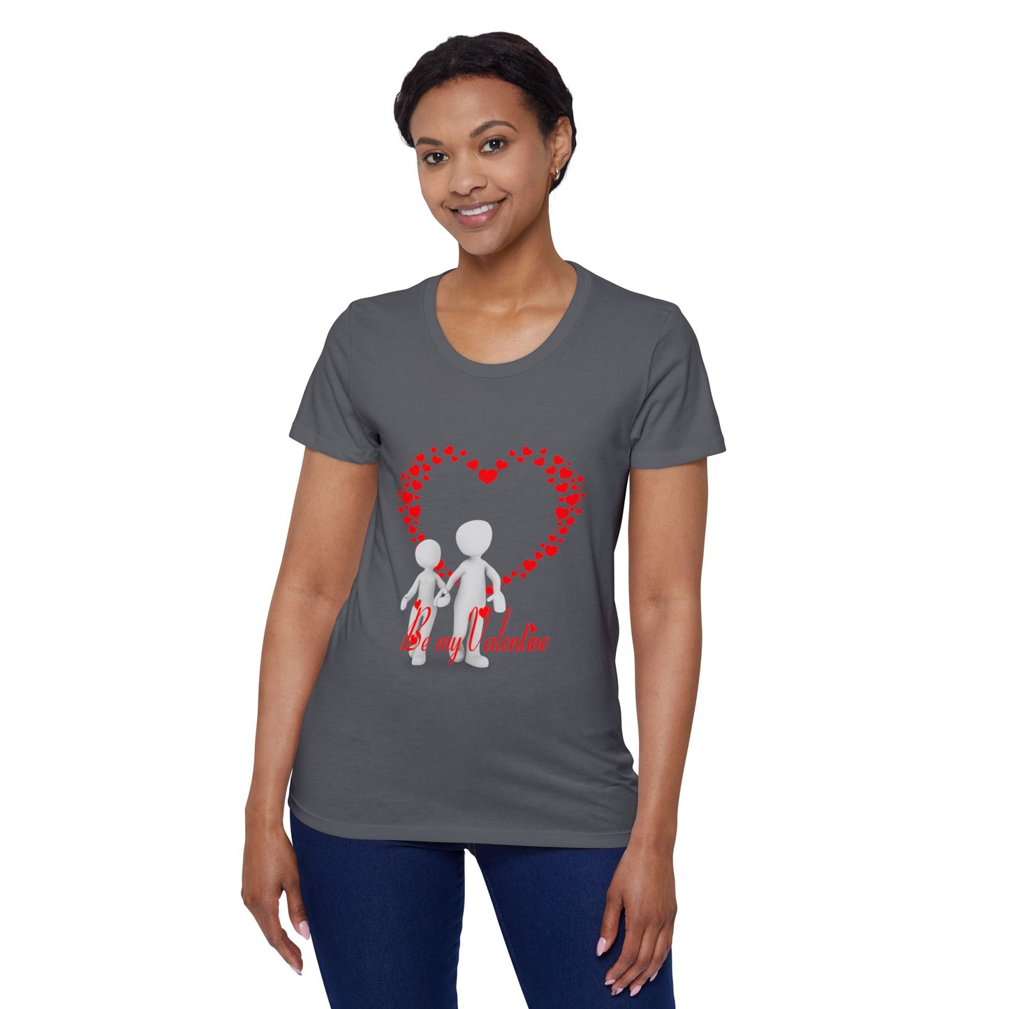 Valentine's Day Organic T-Shirt - 'Be My Valentine'