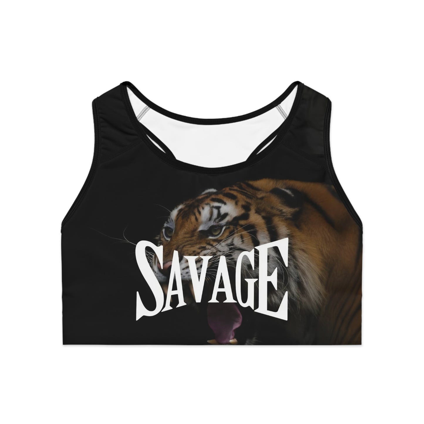 Savage Tiger Sports Bra - Fierce Athletic Wear for Bold Women