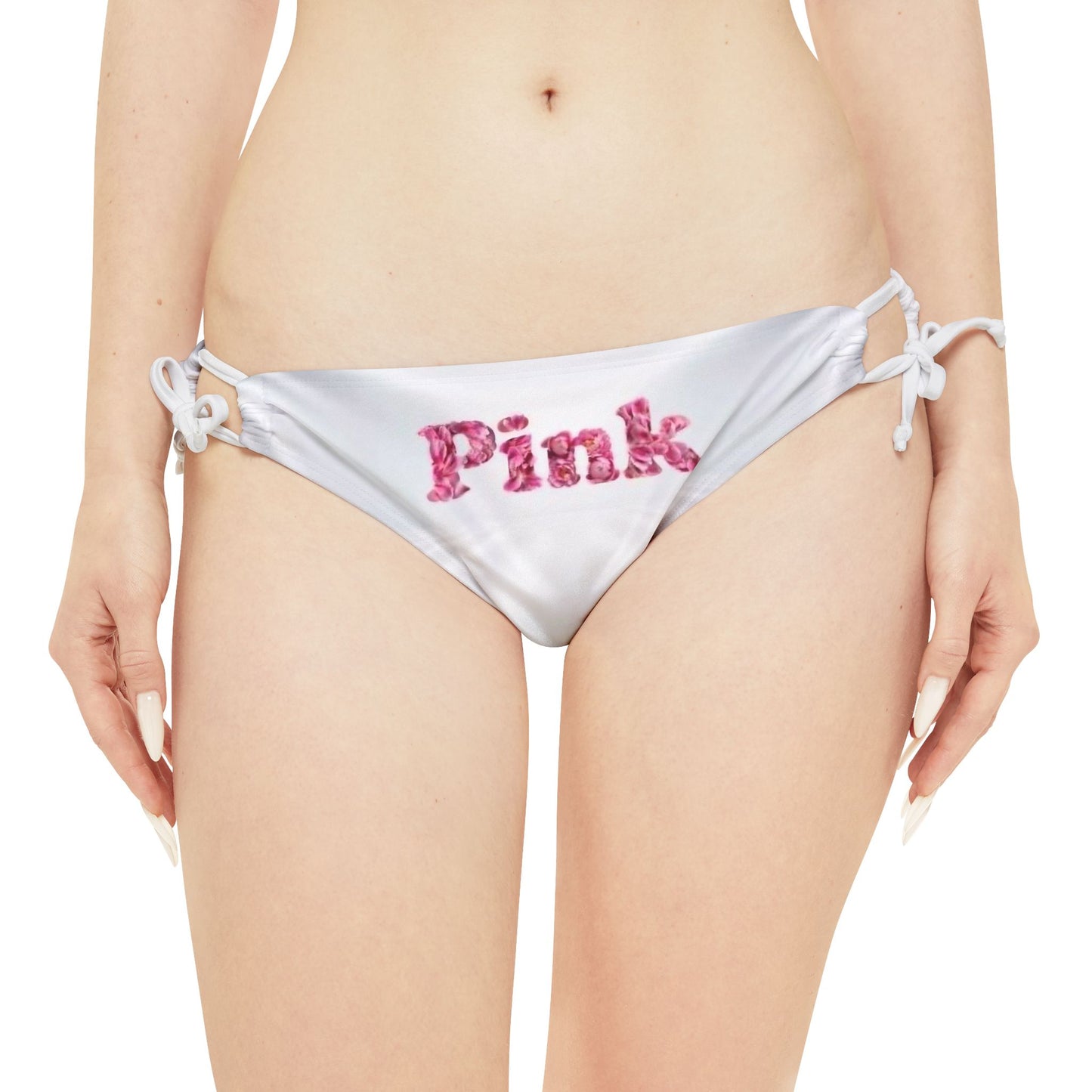 Pink Strappy Bikini Set - Feminine Swimwear for Beach Days & Summer Fun