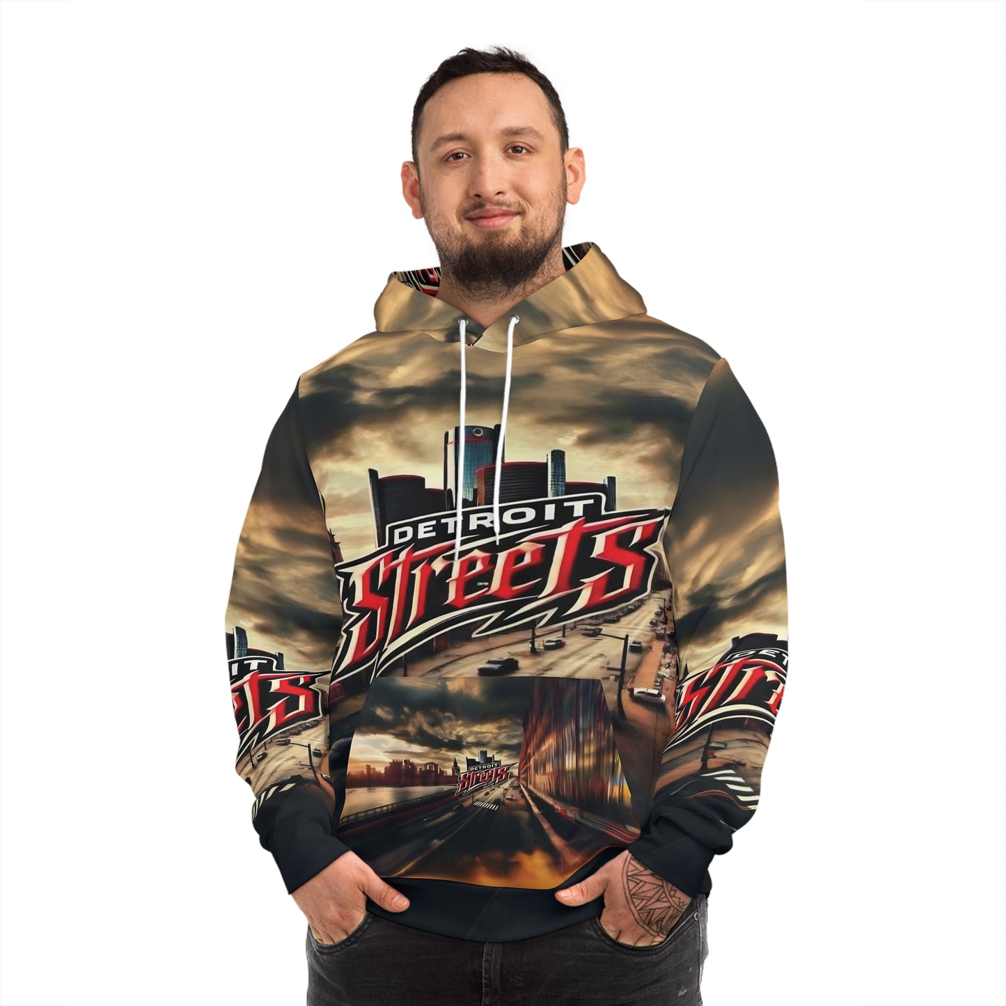 Detroit Streets Graphic Hoodie - Urban Style for City Lovers