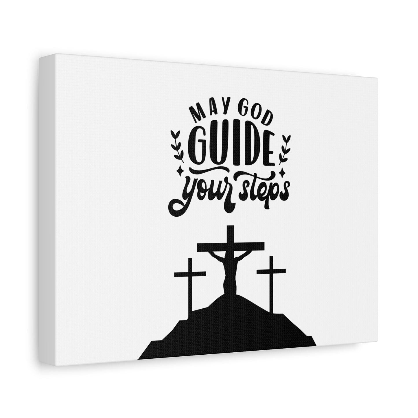 Inspirational Canvas Wall Art - "May God Guide Your Steps"