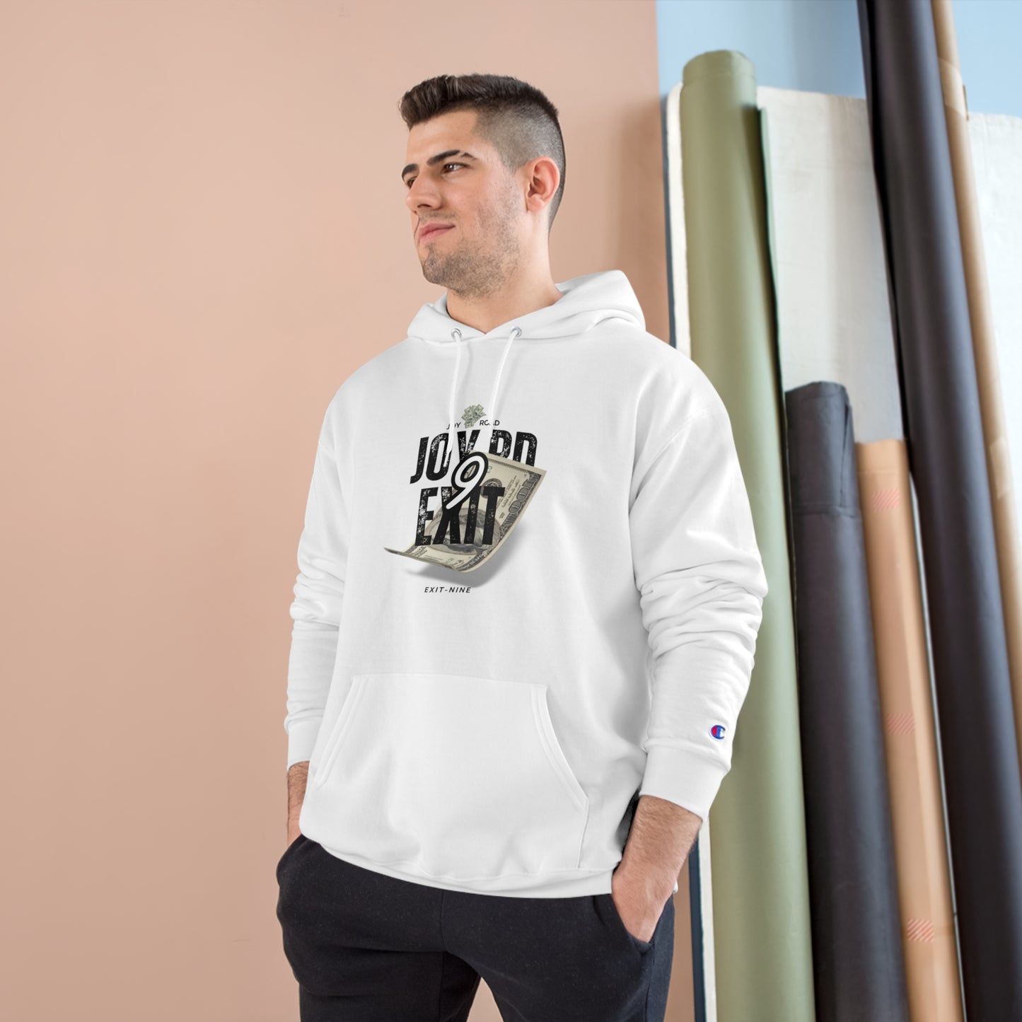 Joy Road Champion Hoodie - Stylish Quote Sweatshirt for Motivational Comfort