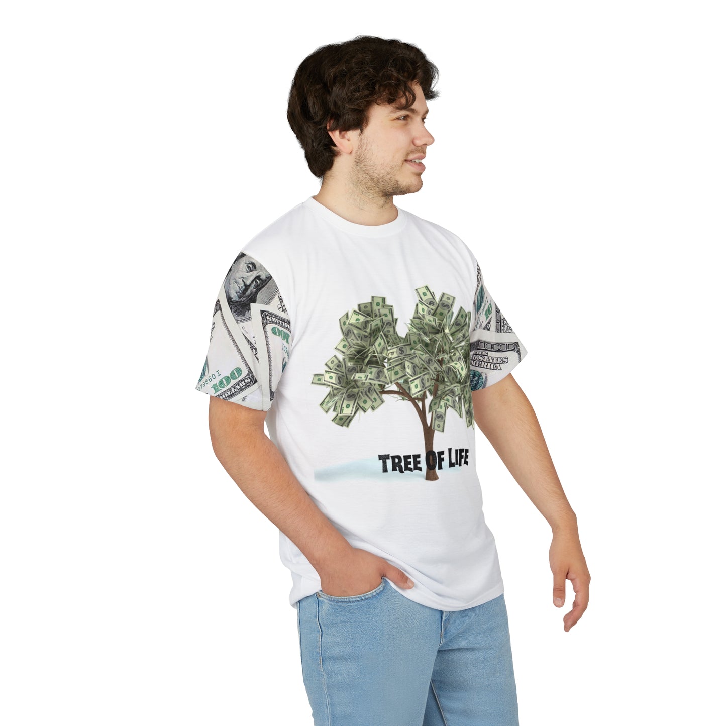 Tree of Life Money Tee - Unisex Cut & Sew Graphic T-Shirt