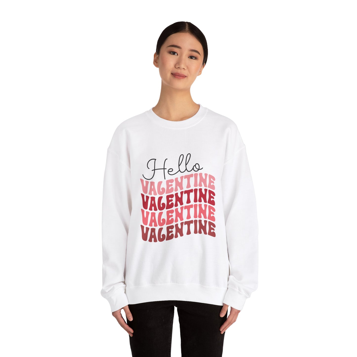 Hello Valentine Unisex Heavy Blend Crewneck Sweatshirt