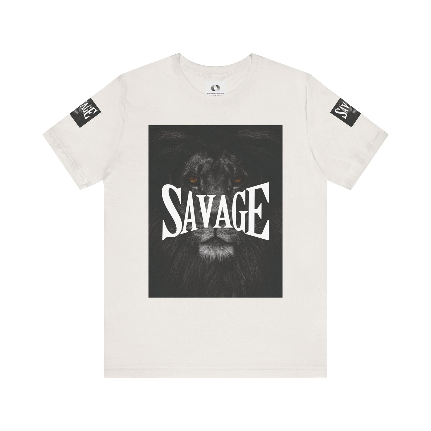 Savage Lion Unisex Jersey Tee - Bold Graphic T-Shirt for Confidence and Style