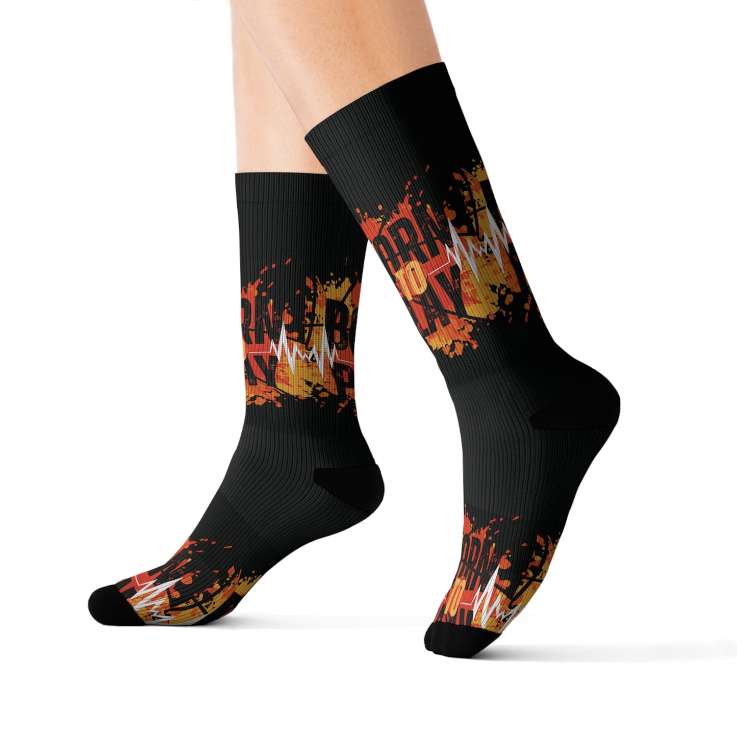 Born To Play Sublimation Socks