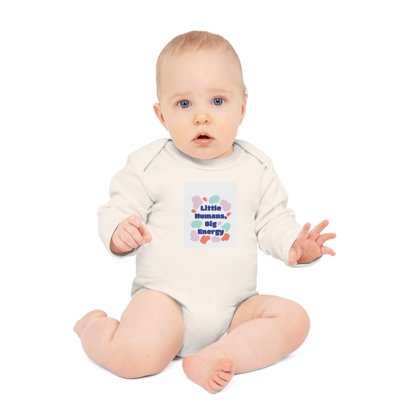 Cute Baby Bodysuit - "Little Humans, Big Energy"