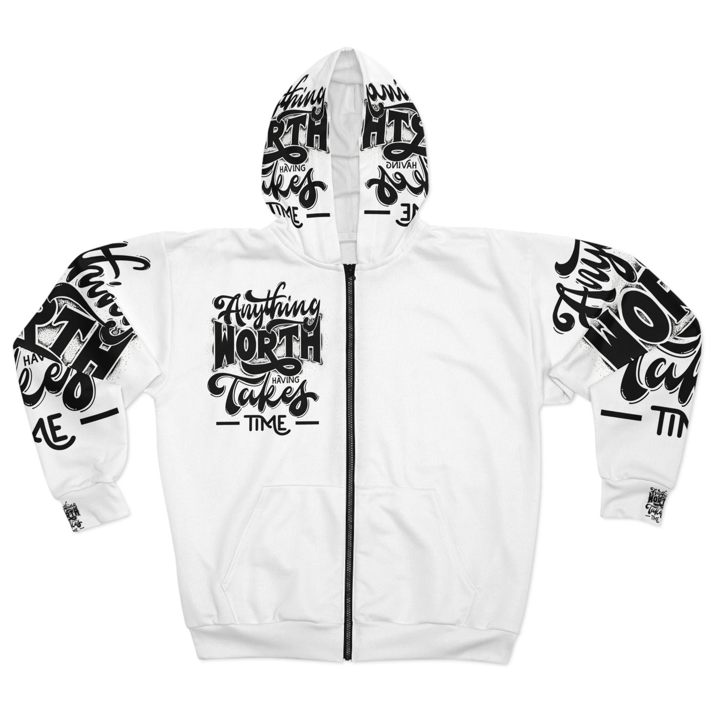 Motivational Zip Hoodie (AOP)