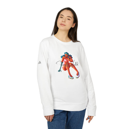 Stylish Unisex Fleece Crewneck Sweatshirt with Art Design