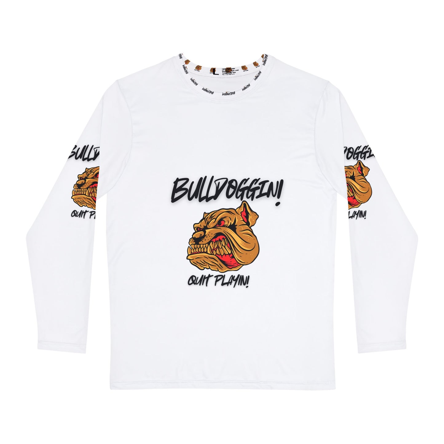 Bulldoggin' Men's Long Sleeve Shirt - Bold Graphic Tee for Dog Lovers