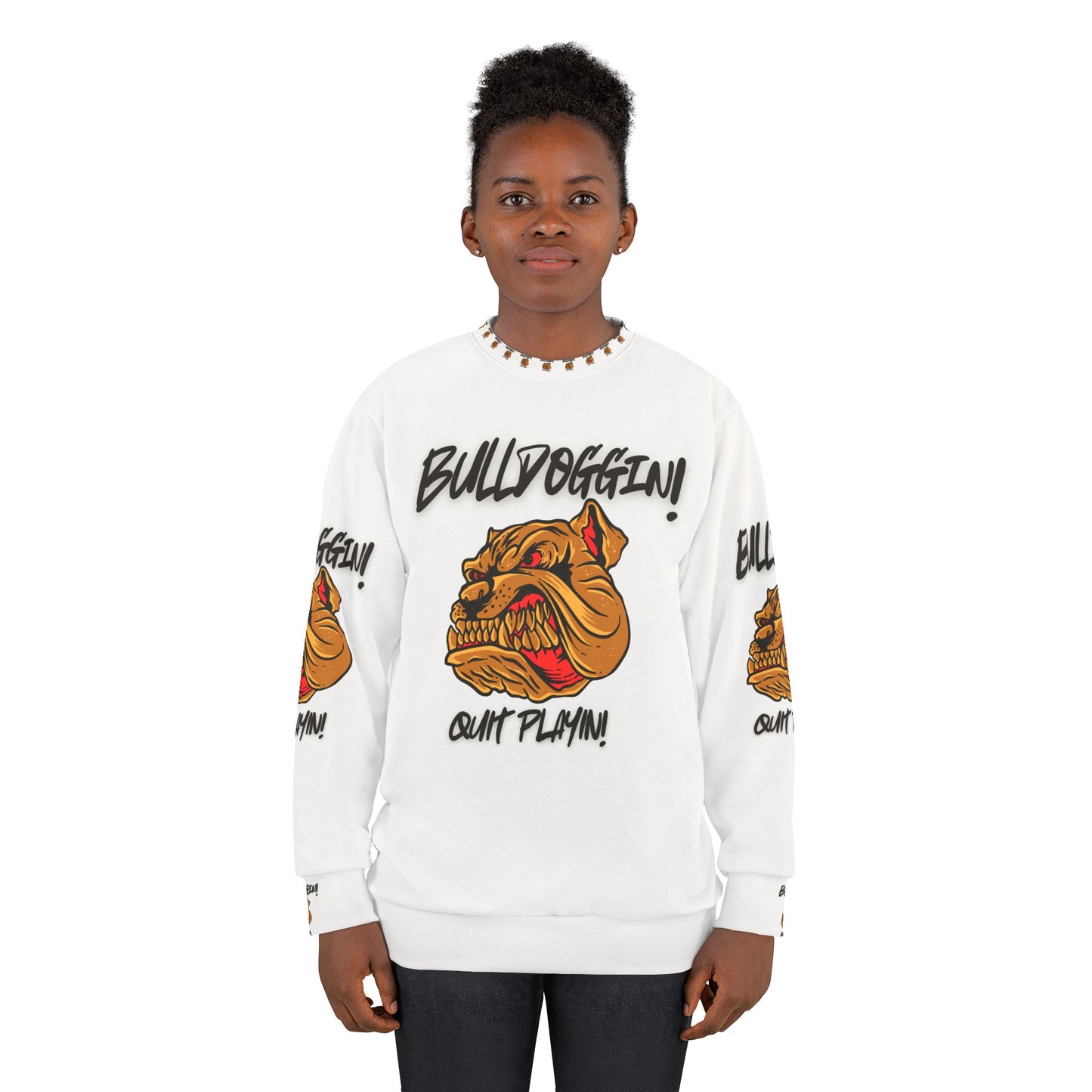 Bulldoggin' Unisex Sweatshirt - Relaxed Fit with Bold Graphic Design