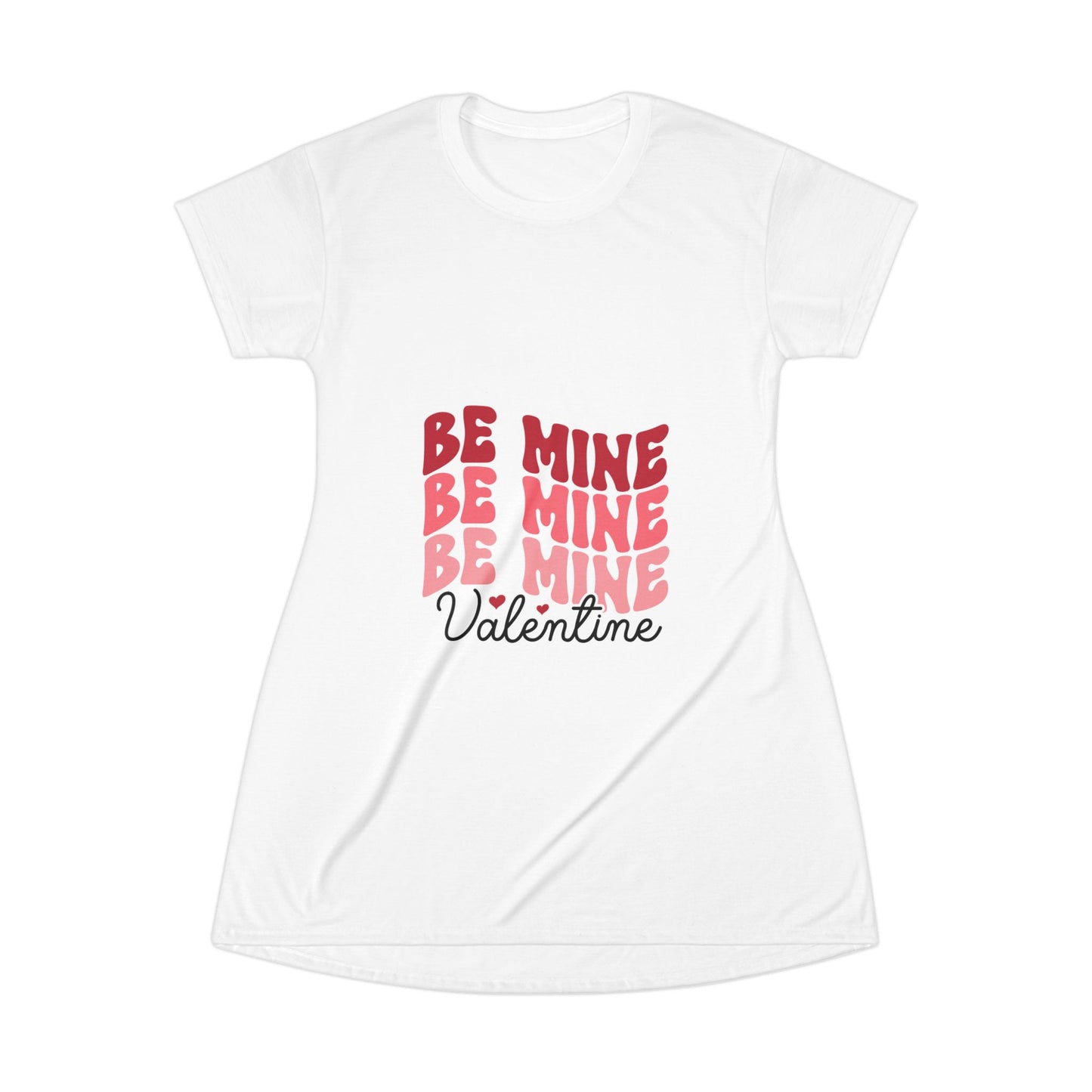 Valentine's Day 'Be Mine' T-Shirt Dress | Cute Casual Love Dress