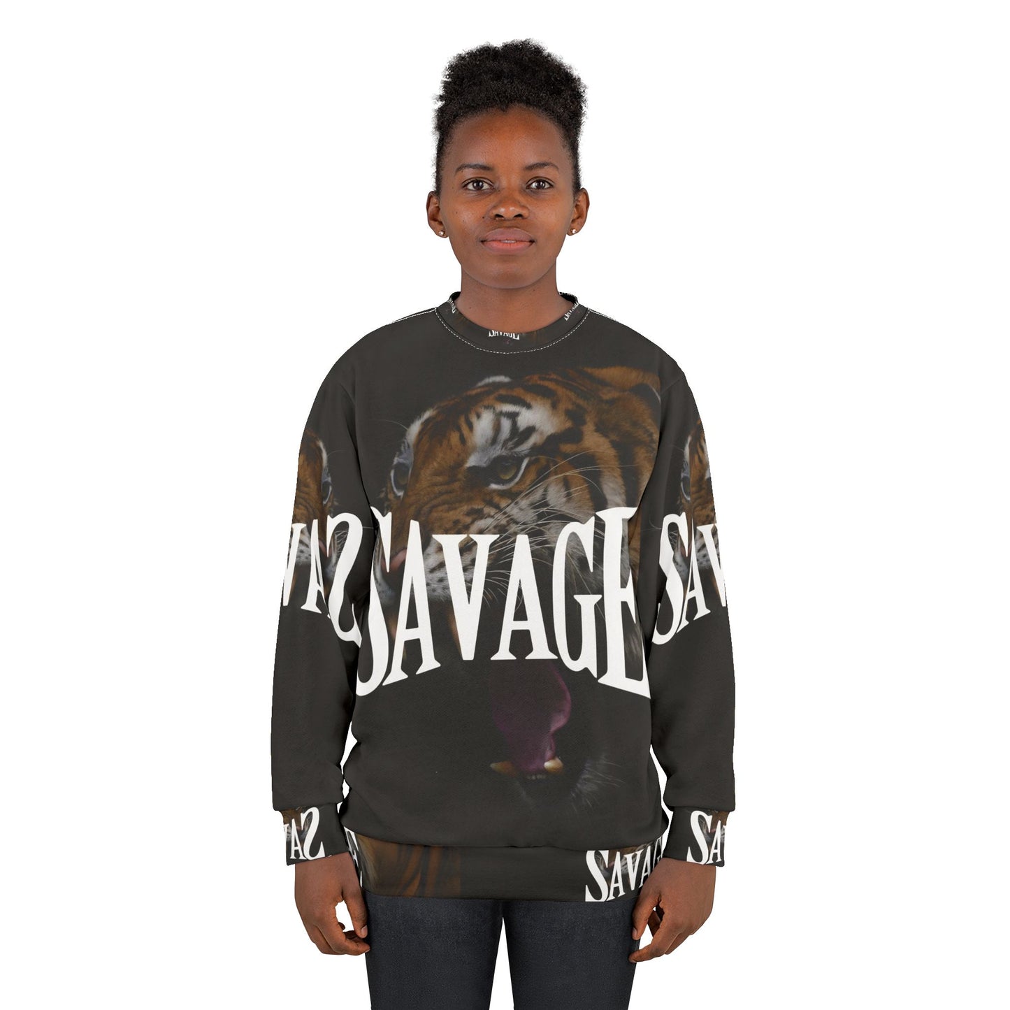 Savage Tiger Unisex Sweatshirt - Bold & Edgy Statement Apparel