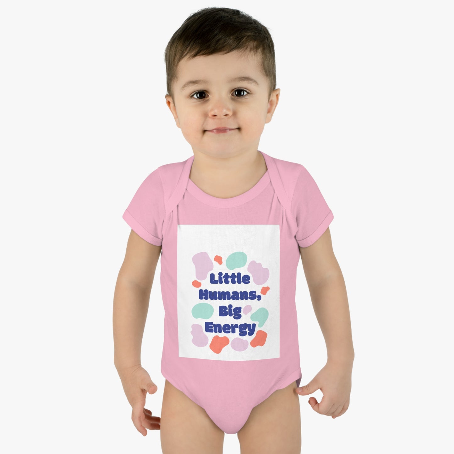 Cute Infant Bodysuit - "Little Humans, Big Energy" for Active Babies