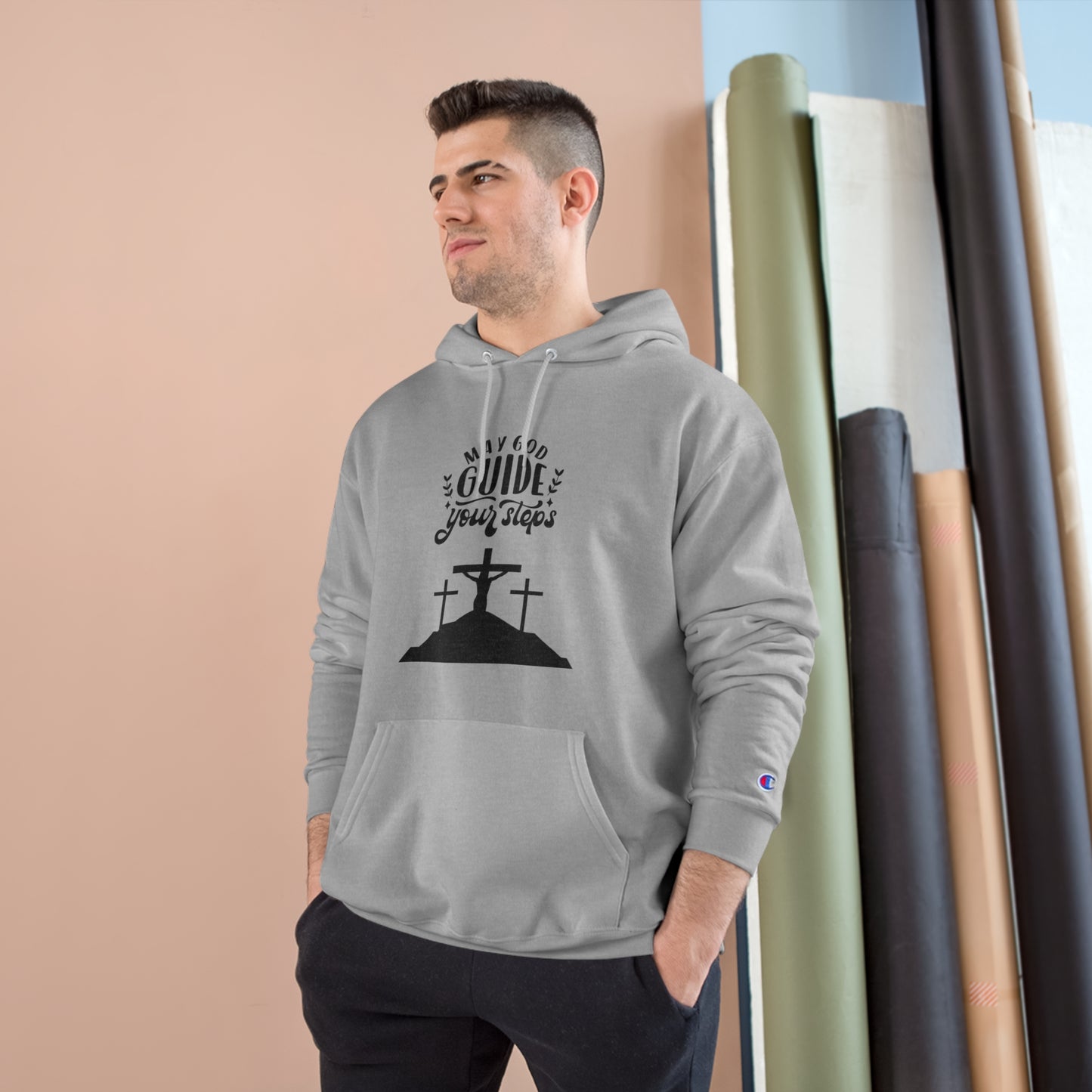 Inspirational Christian Hoodie - "May God Guide Your Steps"