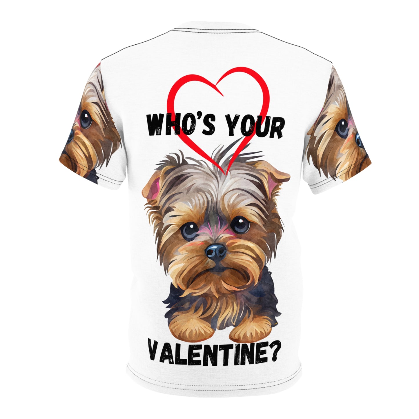 Valentine's Day Unisex Dog Lover Tee - "Who's Your Valentine?"