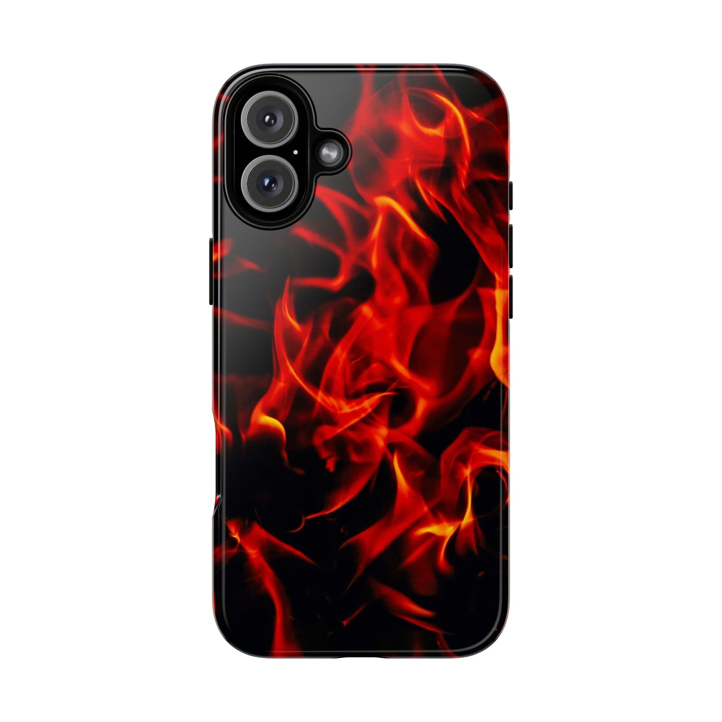 Fire Design Tough Phone Case - Bold Protection with Fiery Vibes