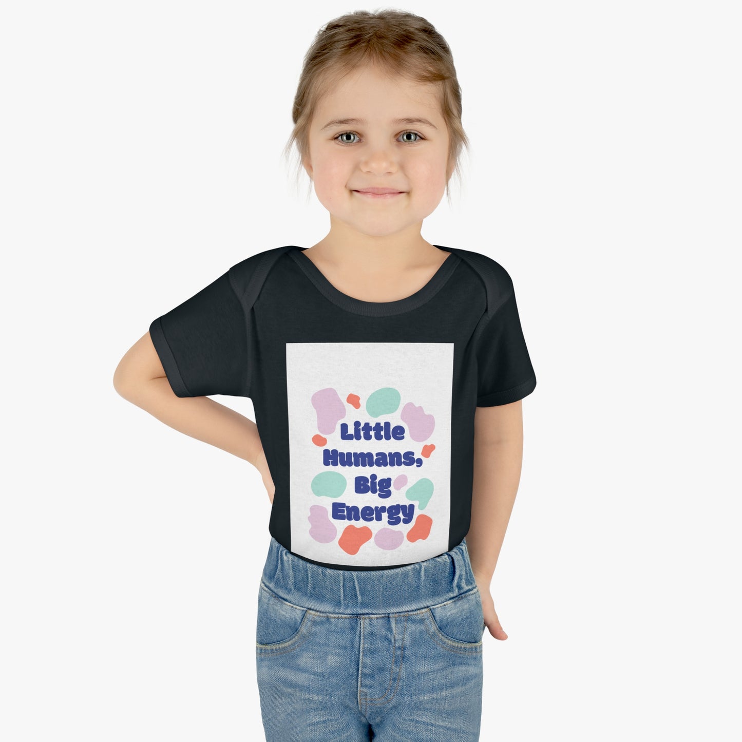 Cute Infant Bodysuit - "Little Humans, Big Energy" for Active Babies