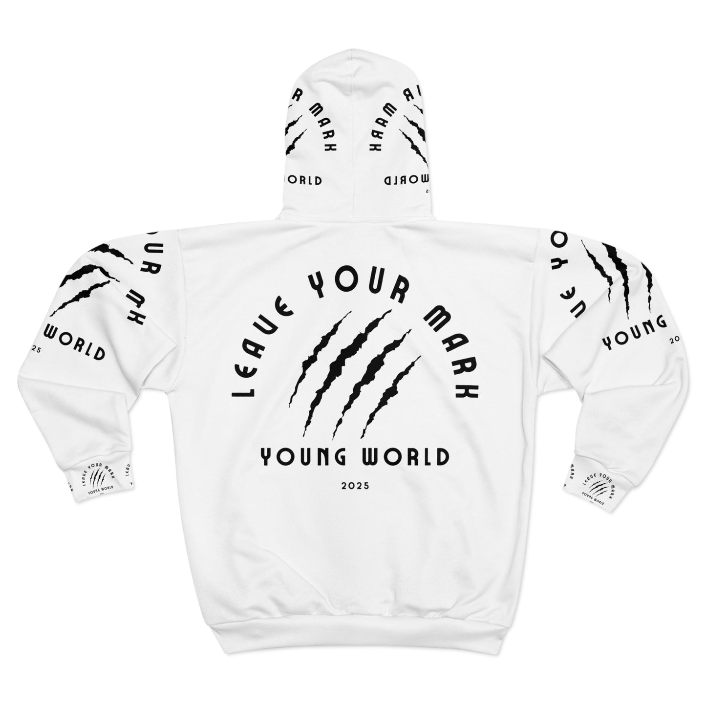 Unisex Zip Hoodie - "Leave Your Mark" | Stylish Comfort for Young Creatives