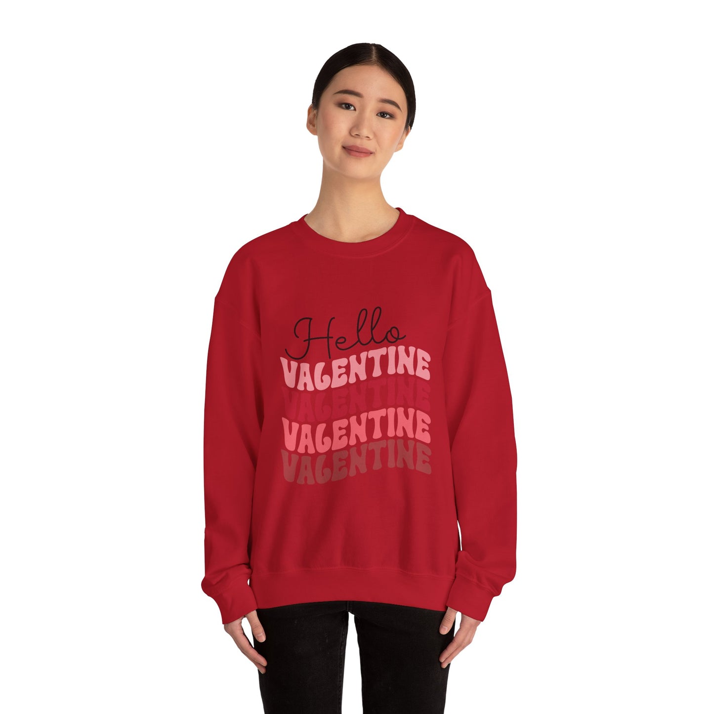 Hello Valentine Unisex Heavy Blend Crewneck Sweatshirt