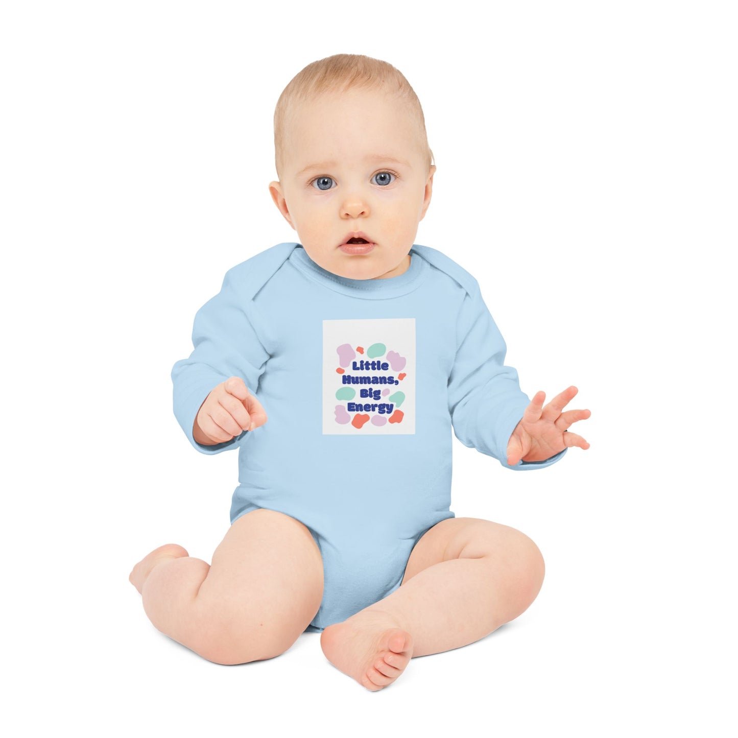 Cute Baby Bodysuit - "Little Humans, Big Energy"