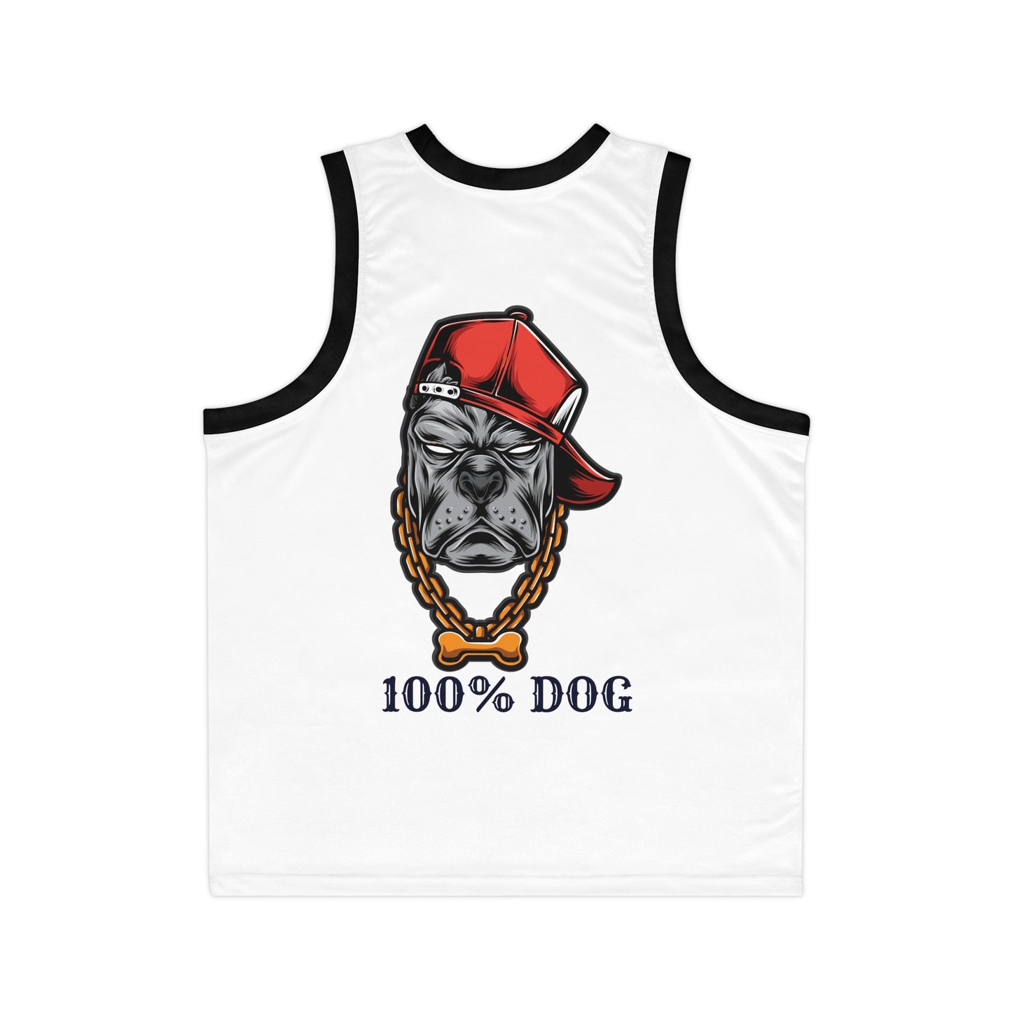 100% Dog Unisex Basketball Jersey - Cool Dog-Themed Sportswear for Pet Lovers