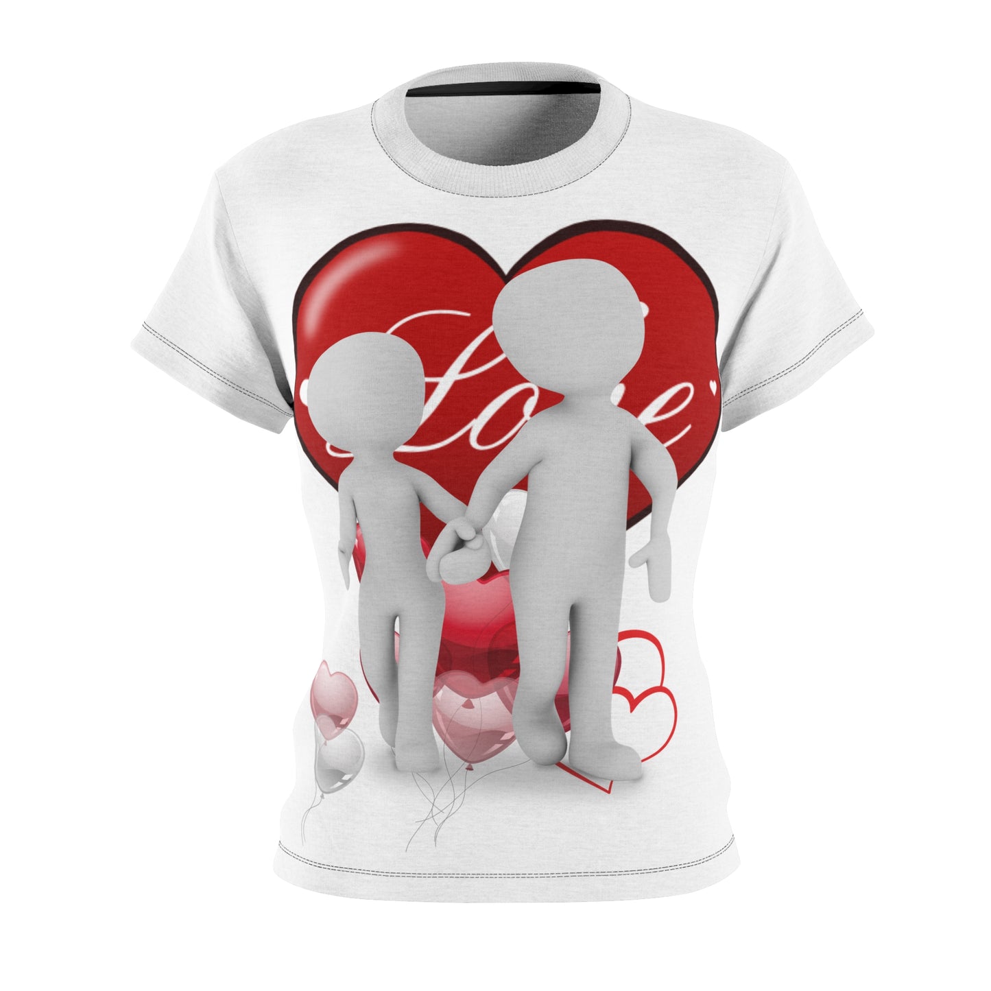 Love Couple Women's Cut & Sew Tee (AOP)