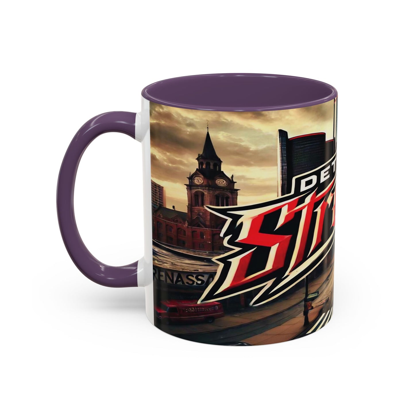 Detroit Streets Accent Coffee Mug - 11oz & 15oz, Urban Vibe