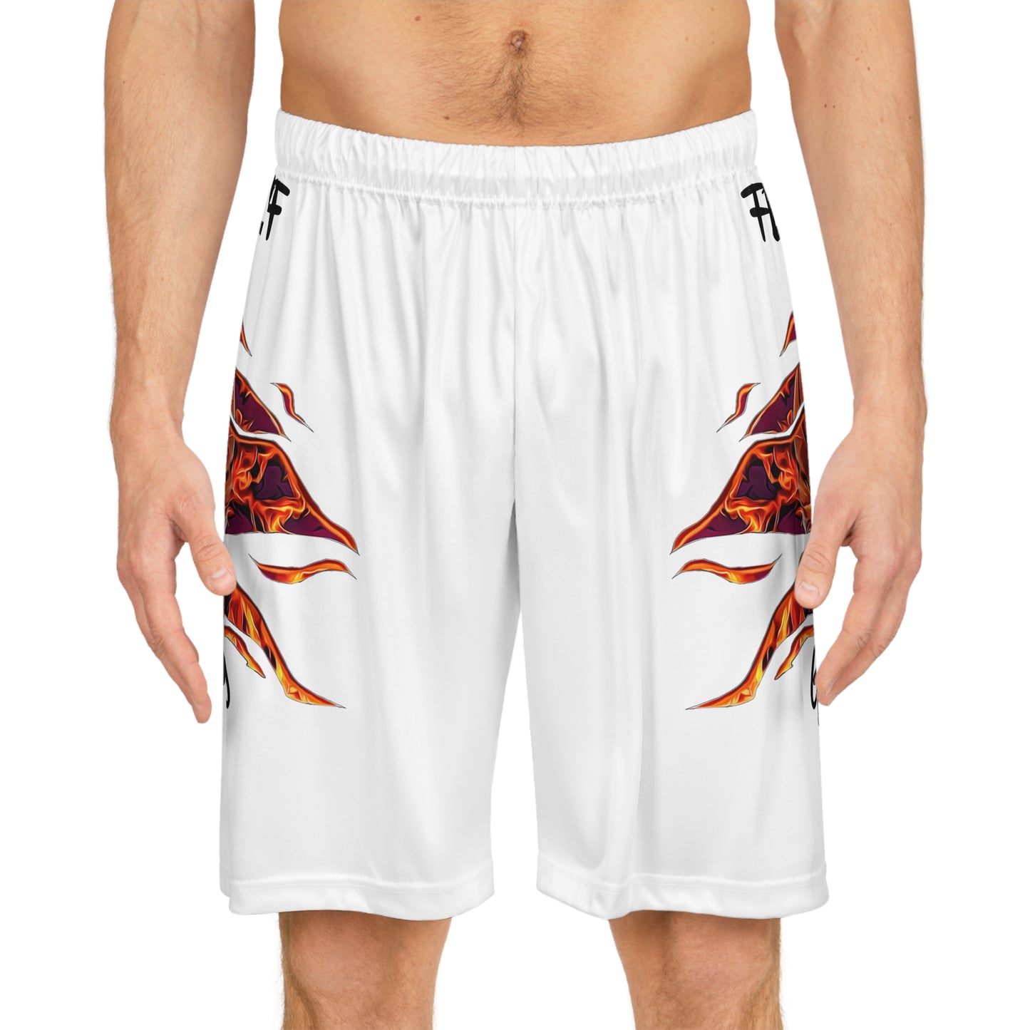 Flaming Basketball Shorts – Ignite Your Game