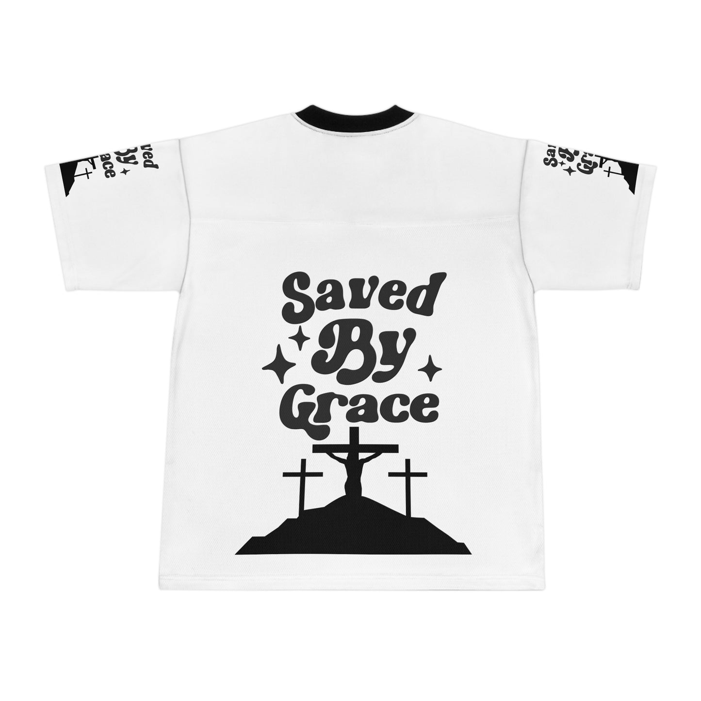 Saved By Grace Unisex Football Jersey (AOP)