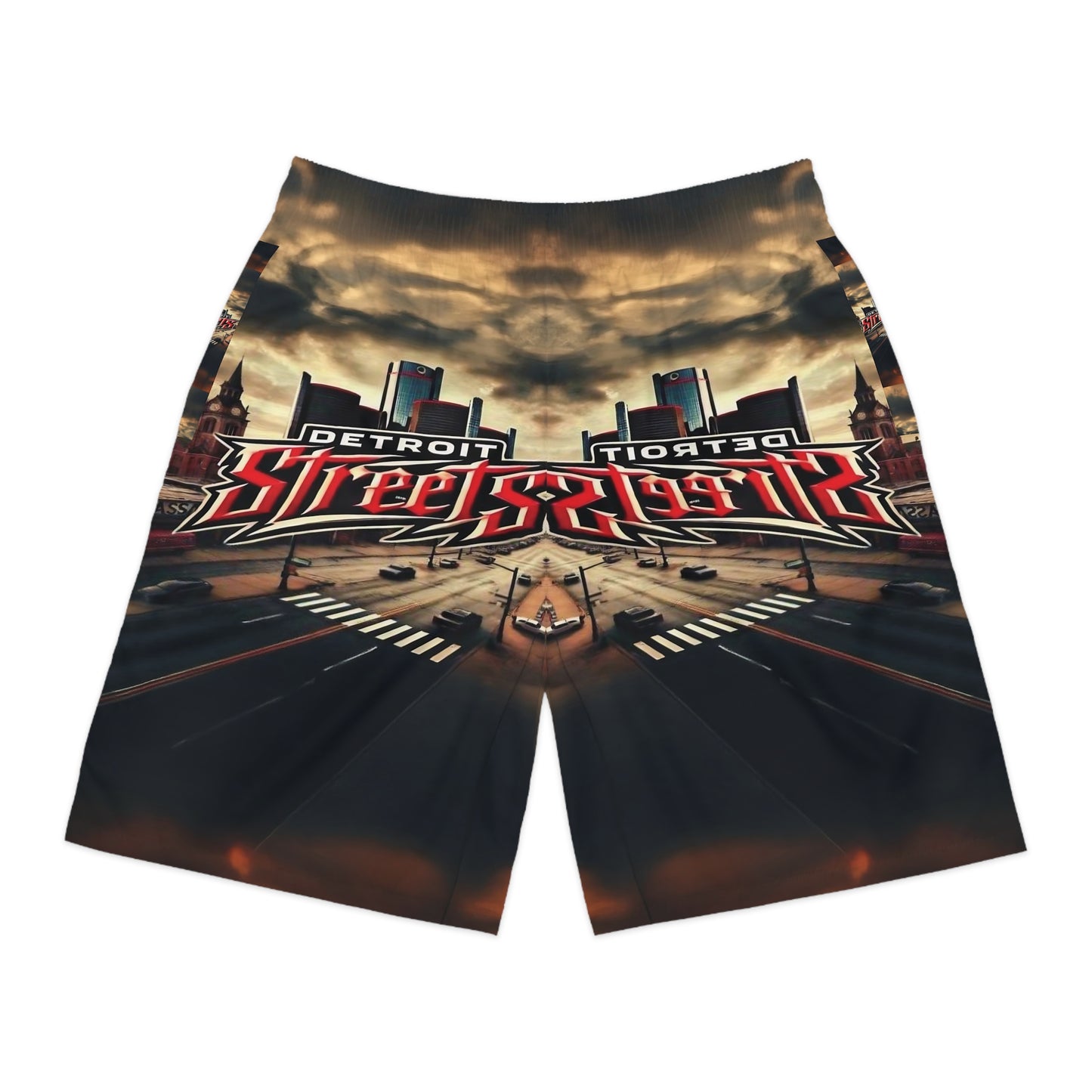 Detroit Streets Graphic Men’s Jogger Shorts - Urban Style Activewear