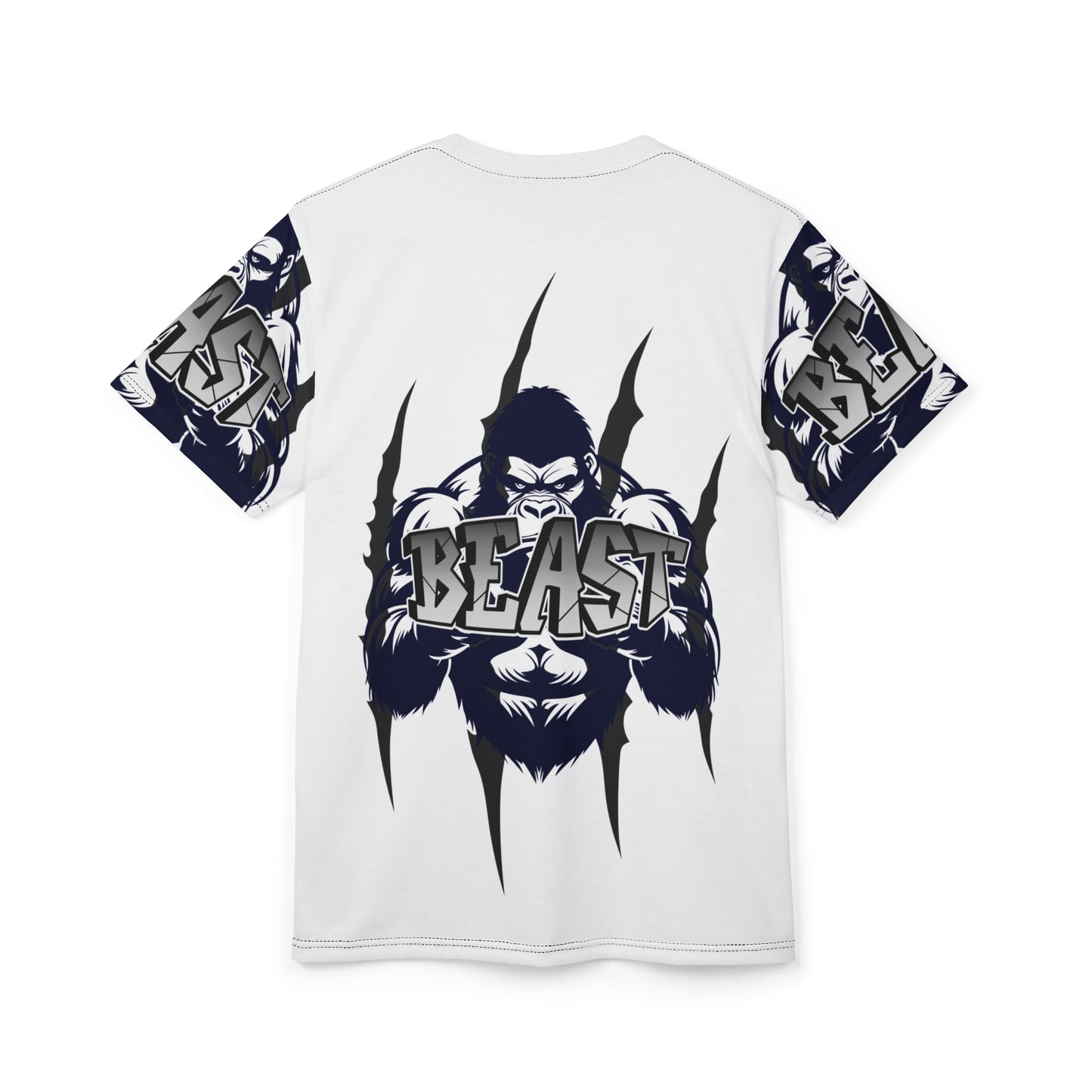 Beast Mode Unisex Cut & Sew Tee - Animal Graphic Tee for Fitness Enthusiasts