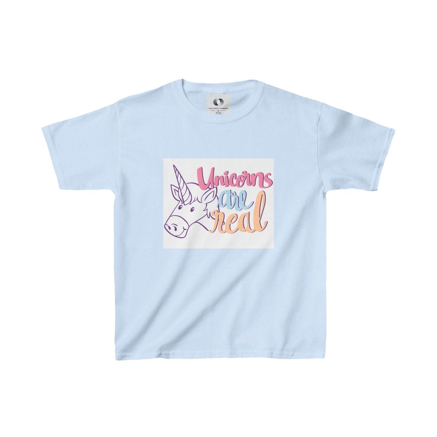 Unicorns Are Real Kids Tee - Fun & Playful Cotton Shirt for Unicorn Lovers