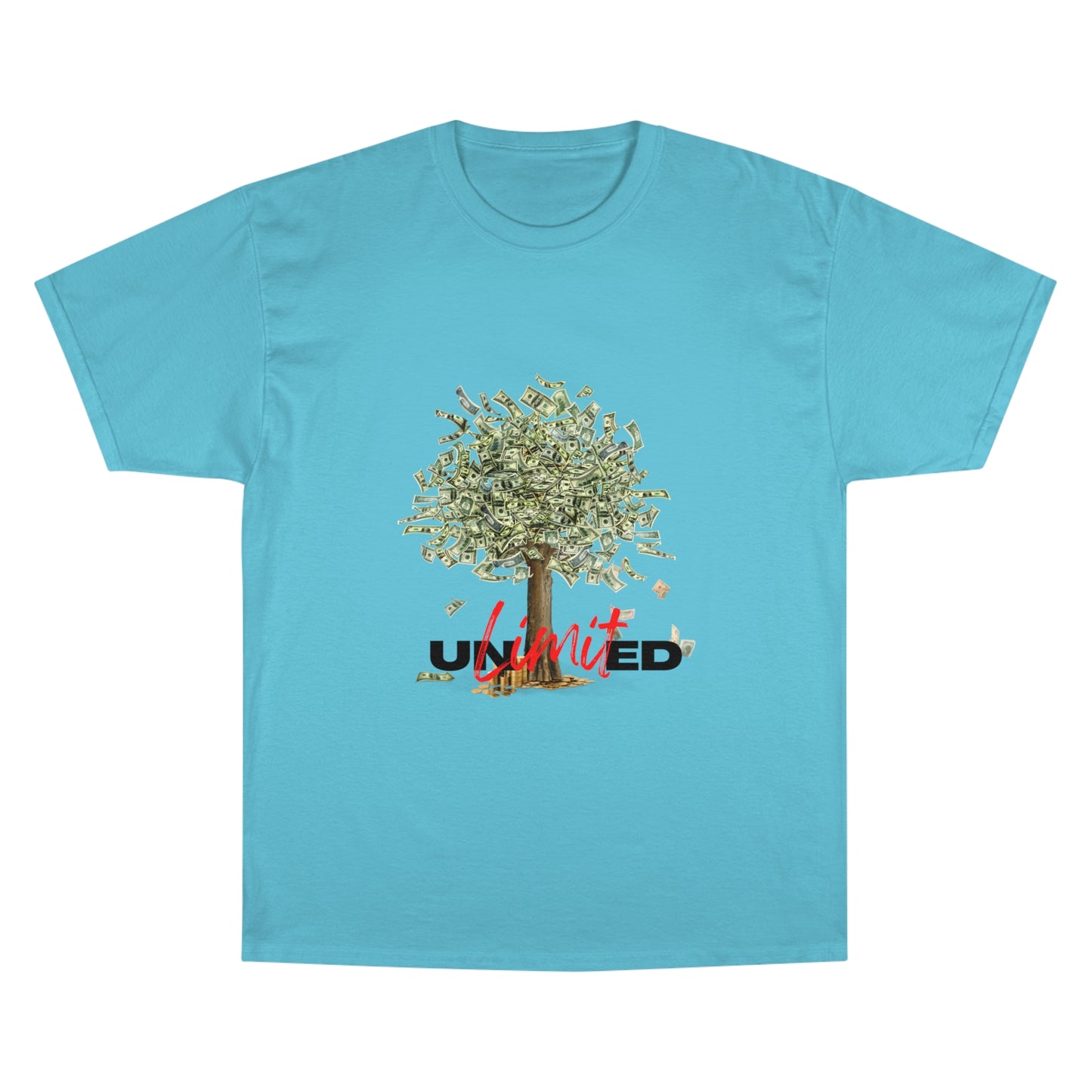 Champion T-Shirt - Unlimited Growth Tree Graphic