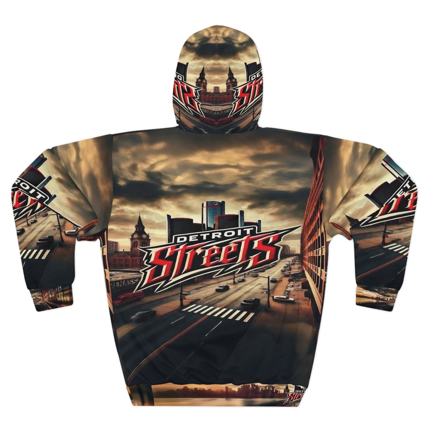 Detroit Streets Unisex Pullover Hoodie - Urban Style for City Lovers