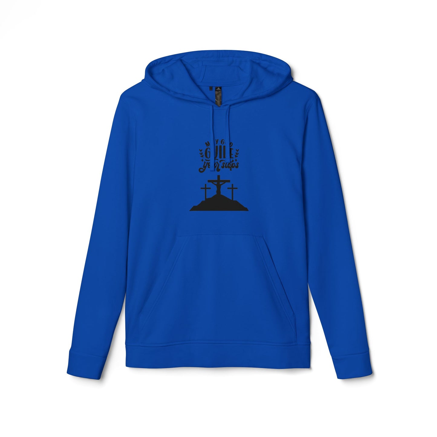 Inspirational Fleece Hoodie - "May God Guide Your Steps"